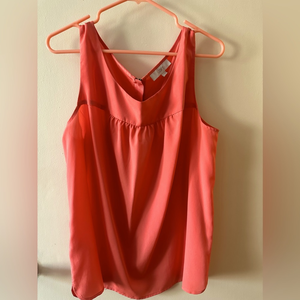 Salmon sleeveless top, NWOT